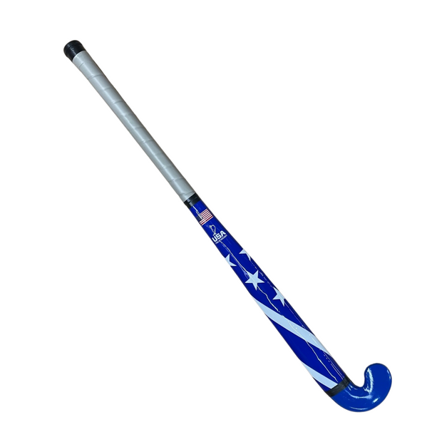 USA Field Hockey Wood Stick - 38" - Royal Blue